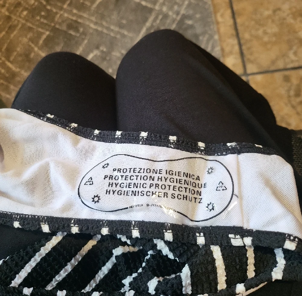 Black and White Striped Women's Bikini